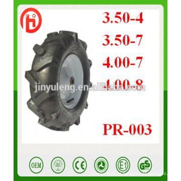 Remolque de rueda de goma en espiga, Herramientas agrícolas, Coche de golf, antideslizante, barro, Neumático agrícola 3.50-4 / 3.50-7 / 4.00-7 / 4.00-8